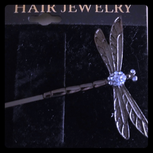 1928 Accessories - Large 1928 Hair Jewelry Dragonfly Bobby Pin
